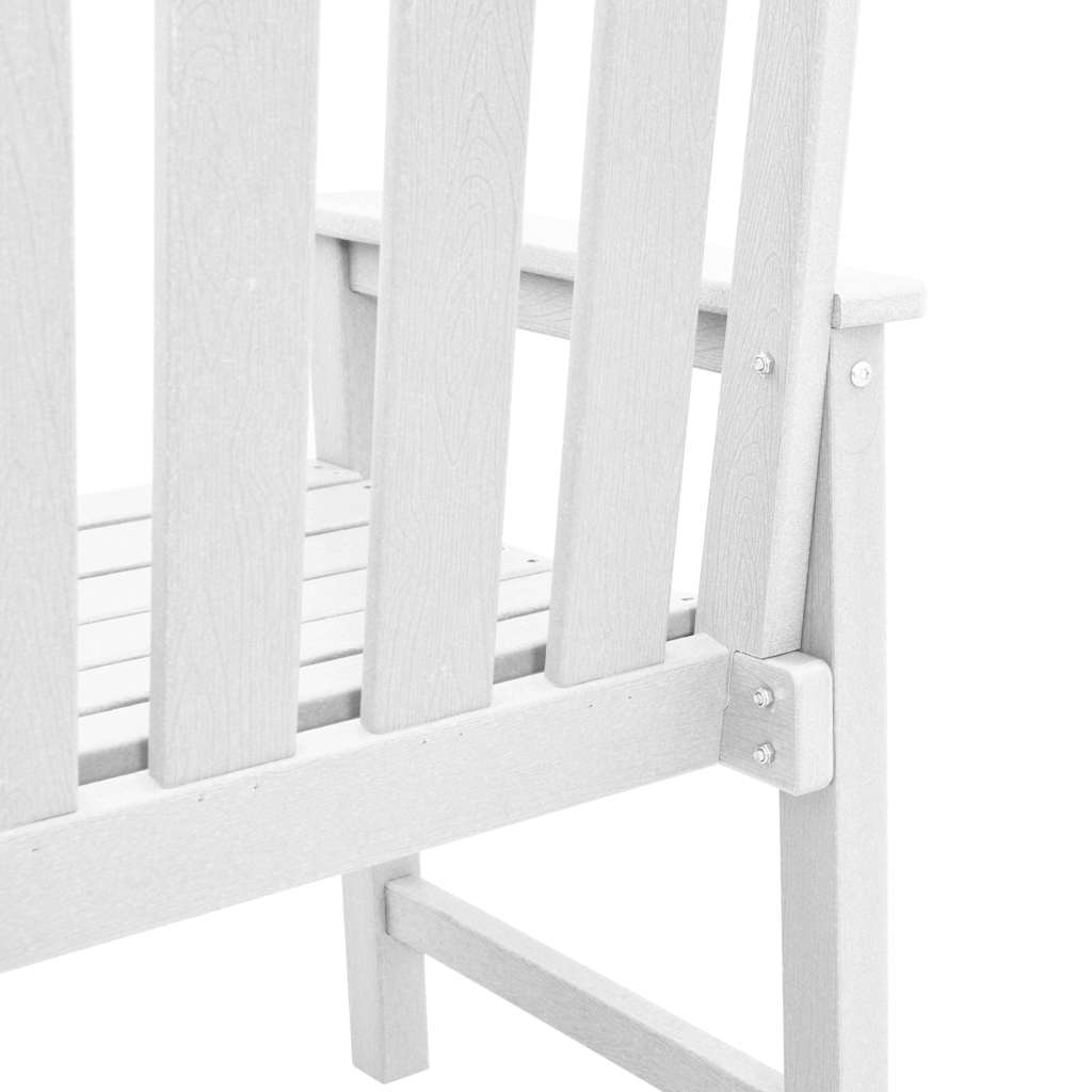 Garden Dining Chair 2 pcs White 65.5 x 59 x 88cm HDPE